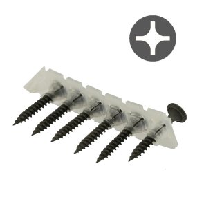 Easy-Fix Reģipša skrūve metālam, lentās, melna, SPEC 24, 3.5x25mm (1000gab)