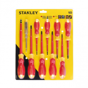 Stanley VDE Набор отверток для электриков, STHT60032-0 (10 шт.)