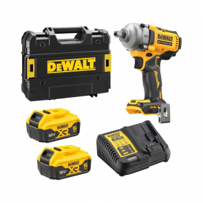 DeWalt Akumulatora trieciena uzgriežņu atslēga 18V XR, 1/2'' (+2x5.0Ah, lādētājs, koferis) DCF892P2T-QW