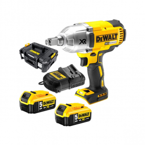 DeWalt Akumulatora trieciena uzgriežņu atslēga 18V XR, 950Nm (+2x5.0Ah, lādētājs, koferis) DCF899P2-QW