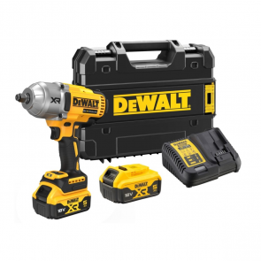 DeWalt Akumulatora trieciena uzgriežņu atslēga/Triecienskrūvgriezis 18V XR, 1/2'', 1396Nm (+2x5.0Ah, lādētājs, koferis) DCF900P2T-QW