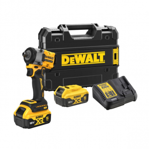 DeWalt Аккумуляторный ударный гайковерт 18 В XR, 1/2'', 406Nm, DP (+2x5.0Ah, lādētājs, koferis) DCF922P2T-QW