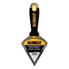 DeWalt Apdares špakteļlāpsta ar smailu galu, nerūsējošā tērauda, ar Soft Grip rokturi, 88mm