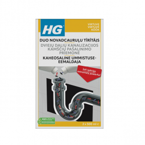 HG Duo novadcauruļu tīrītajs 2x0.5L