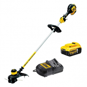 DeWalt Akumulatora zāles trimmeris 18V XR (+1x5.0Ah, lādētājs) DCM561P1-QW