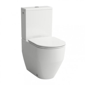 Laufen Pro Tualetes pods ar SC Slim vāku, horizontāls izvads, pievads no sāniem, 375x650mm, balts