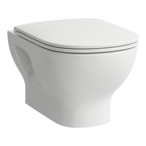Laufen Lua Basic Rimless Унитаз с крышкой SC, крепится к стене , 360x520mm, balts