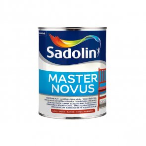 Sadolin Master Novus Spīdīga krāsa uz ūdens bāzes, koka un metāla virsmām BW 1L