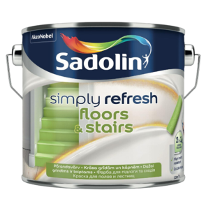 Sadolin Simply Refresh Floors & Stairs Pusmatēta krāsa grīdām un kāpnēm, BW 0.9L