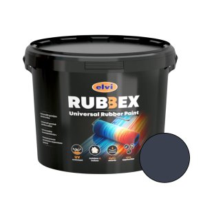 Elvi Rubbex Universālā gumijas akrila krāsa, antracīta RAL7024, 12kg