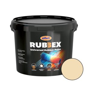 Elvi Rubbex Universālā gumijas akrila krāsa, ziloņkaula RAL1015, 12kg