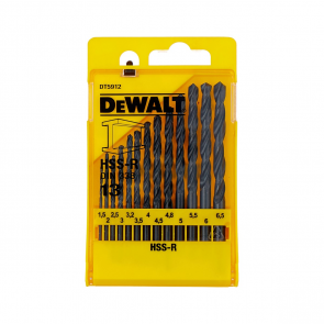 DeWalt HSS-R Набор сверл по металлу 13 шт.