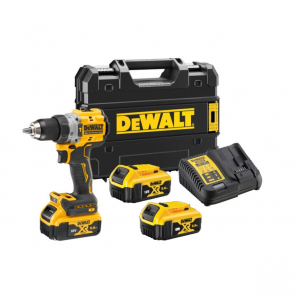 DeWalt Аккумуляторная ударная дрель-ударный шуруповерт, 18 В XR, BL (+2x5.0Ah, lādētājs, koferis) DCD805P2T-QW
