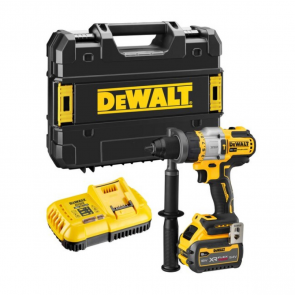 DeWalt Аккумуляторный ударная дрель-ударный шуруповерт 18V XR, XPR, FVA (+1x9,0A·ч, зарядное устройство, кофр) DCD999X1-QW