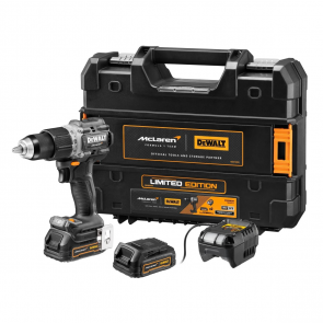 DeWalt McLaren Аккумуляторная дрель-шуруповерт 18V XR (+1x1,7A·ч, зарядное устройство, кофр) DCD85ME2GT-QW