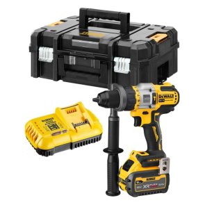DeWalt Akumulatora triecienurbjmašīna-triecienskrūvgriezis 18V XR, XPR, FVA (+1x9.0Ah, lādētājs, koferis) DCD999X1-QW