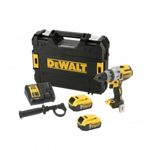 DeWalt Аккумуляторная дрель-шуруповерт 18V XR Li-Ion, BL, XRP (+2x5,0A·ч, зарядное устройство, кофр) DCD991P2-QW