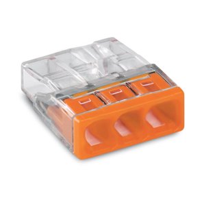 Wago Клеммная коробка для монолитных проводов 3x0,5-2.5/5g. 24A/400V 2273-203