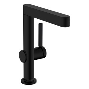 Hansgrohe Finoris 230 Смеситель для раковины в ванной комнате, с push-open , matēts melns