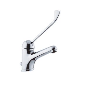 Remer Kiss K14L Смеситель для раковины в ванной комнате, с удлиненной ручкой , hroms