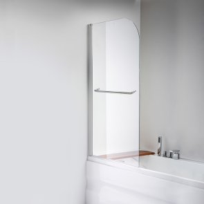 Vento Napoli Стенка для ванны, хромированный профиль, прозрачное стекло Easy clean 80x140cm