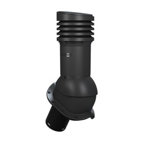 Wirplast Perfekta EVO E26 Ventilācijas izvads, izolēts, D125mm, melns