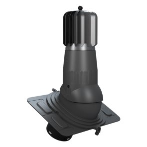 Wirplast Turbo Uniwersal EVO T03-AL Ventilācijas izvads ar mehānisko ventilatoru, D150mm, antracīta