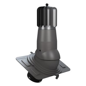 Wirplast Turbo Uniwersal EVO T03-AL Ventilācijas izvads ar mehānisko ventilatoru, D150mm, grafīta