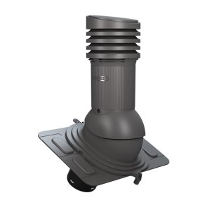 Wirplast Uniwersal EVO E20 Ventilācijas izvads ar elektrisko ventilatoru, D125mm, grafīta