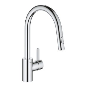Grohe Eurosmart Cosmopolitan Смеситель для кухонной раковины с выдвижным душем , 1/2 collas, hroms