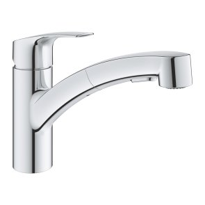 Grohe Eurosmart Смеситель для кухонной раковины с выдвижным душем , 1/2 collas, hroms