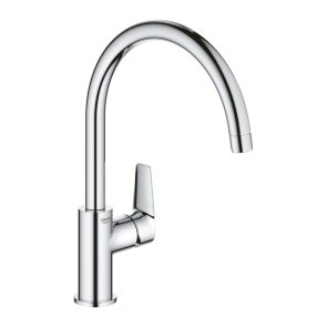 Grohe BauEdge Смеситель для кухонной раковины, U-образный излив , 1/2 collas, hroms
