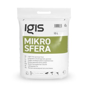 IGIS MIKROSFERA Gatava viegla sīkgraudaina špaktele, maiss, 15L