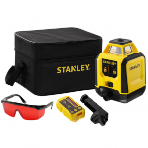 Stanley pusautomātiskais lāzera līmenis - sarkans, 30m /240m ar detektoru.