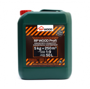 RP Wood Profi Антисептик для древесины (концентрат) RP Wood Profi Koka antiseptiķis (koncentrāts 1:9), brūns 5kg