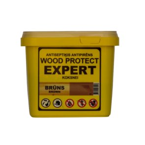 Erlits Wood Protect Expert Сухой антисептик в гранулах , brūns 0.5kg