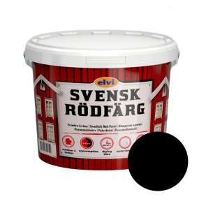 Elvi Svensk Rodfarg Tradicionāla zviedru krāsa, melna, 9L