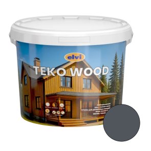 Elvi Teko Wood Koka fasādes krāsa, pelēka, 9L