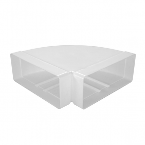 Europlast Līkums horizontāls plastmasas 220x90mm, 90°