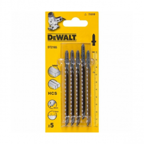 DeWalt Лезвия для лобзика HCS по древесине T101B, 100mm (5gab)