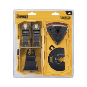 DeWalt Multi-instrumenta asmeņu komplekts + smilšpapīrs (8gab)