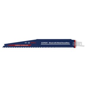 Bosch EXPERT Wood and Metal Demolitions S1167XHM Zobenzāģa asmens koksnei ar metāla daļām, 225mm, 5-7 TPI