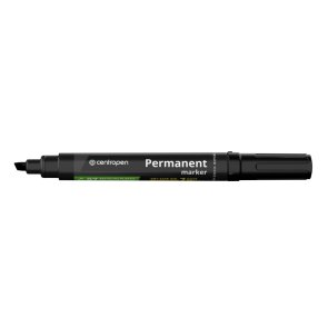 Centropen 8516 Permanentais marķieris, šķelts, 2.5mm, melns