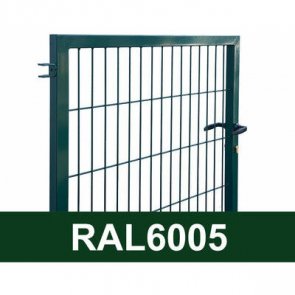 Vilmars Žoga Vienviru vārti ar kvadrātprofila stabiem, zaļi, 1.2x1m