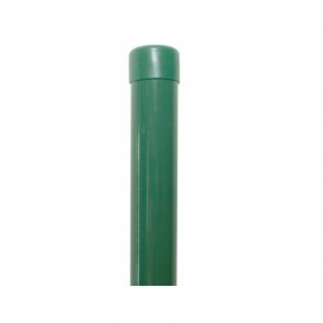 Vilmars Apaļš žoga stabs ar cepurīti Zaļš D38mm 1.7m 1.3mm
