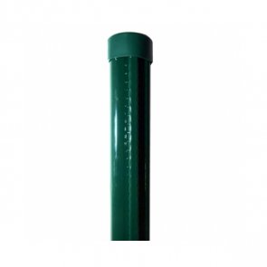 Vilmars Profilēts žoga stabs ar cepurīti Zaļš, D48mm 1.7m 1.3mm