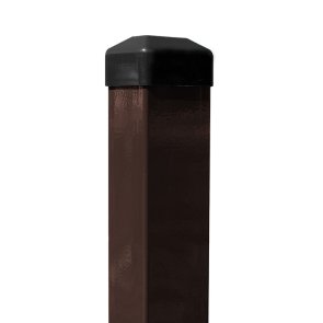 Vilmars Столб для забора квадратный, коричневый 1.7m 40x60/1.3mm