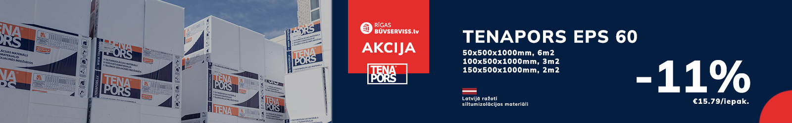 Tenapors Extra EPS150 putuplasts plāksnēs ar spundi Akcija