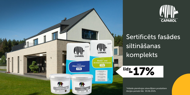 Caparol Fasādes materiāli izpārdošana