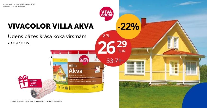 VILLA Akva 2025 septembris